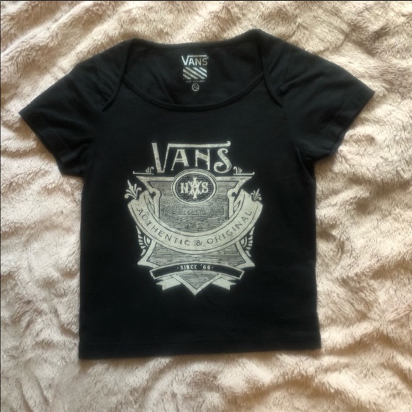 ‼️SOLD‼️ Vans • Women’s Crop Top T-Shirt 🖤 - Picture 2 of 4